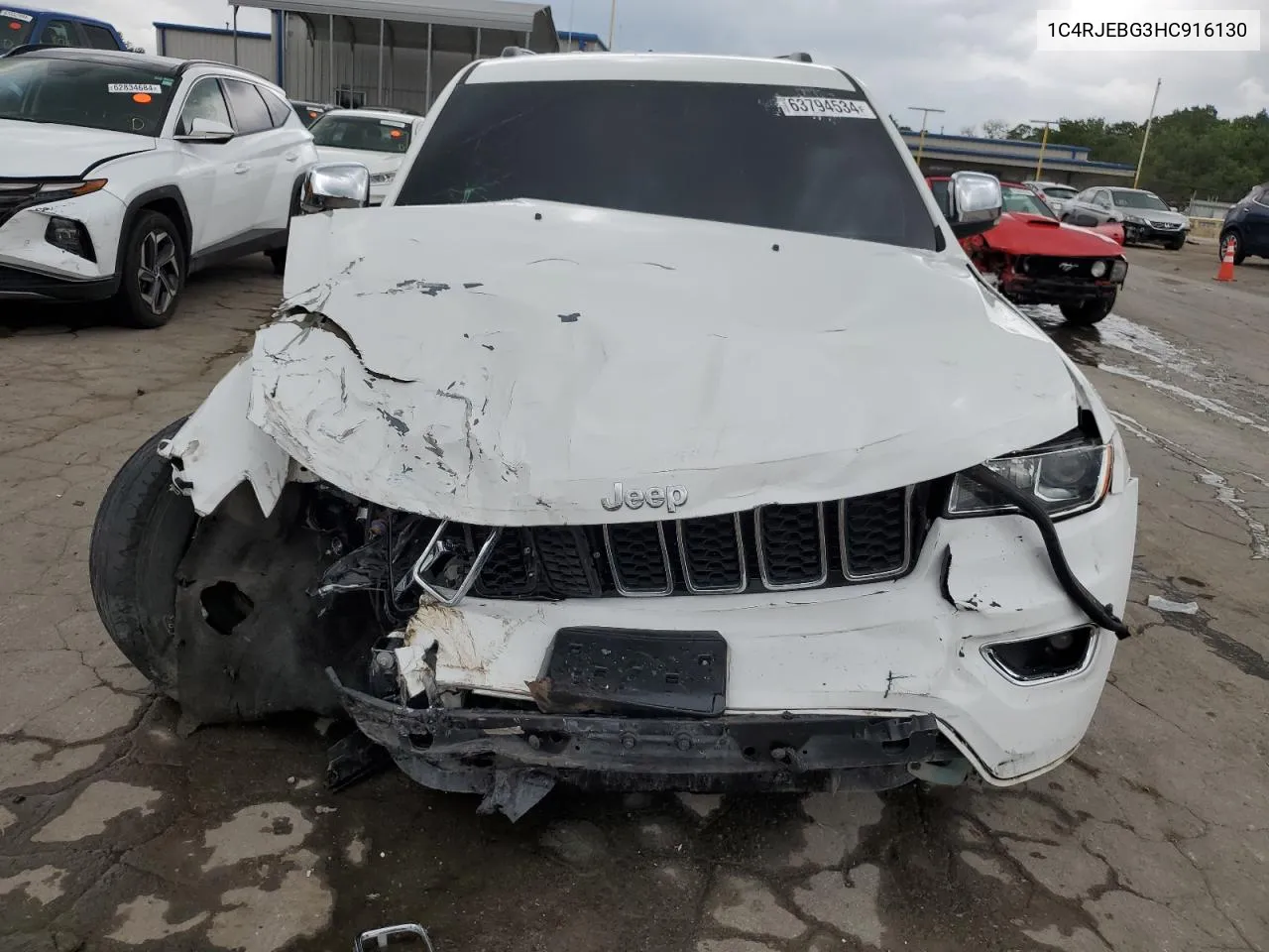 2017 Jeep Grand Cherokee Limited VIN: 1C4RJEBG3HC916130 Lot: 63794534