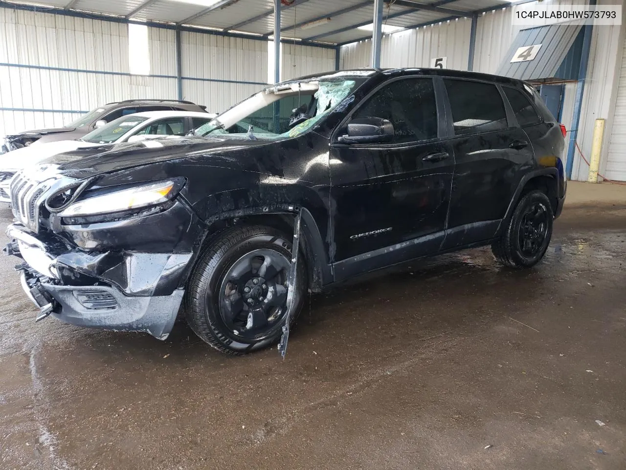 1C4PJLAB0HW573793 2017 Jeep Cherokee Sport