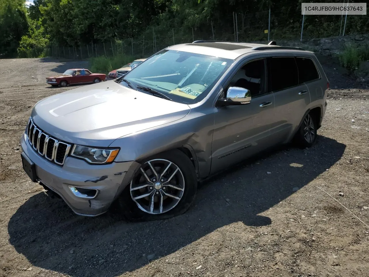 2017 Jeep Grand Cherokee Limited VIN: 1C4RJFBG9HC637643 Lot: 64683814