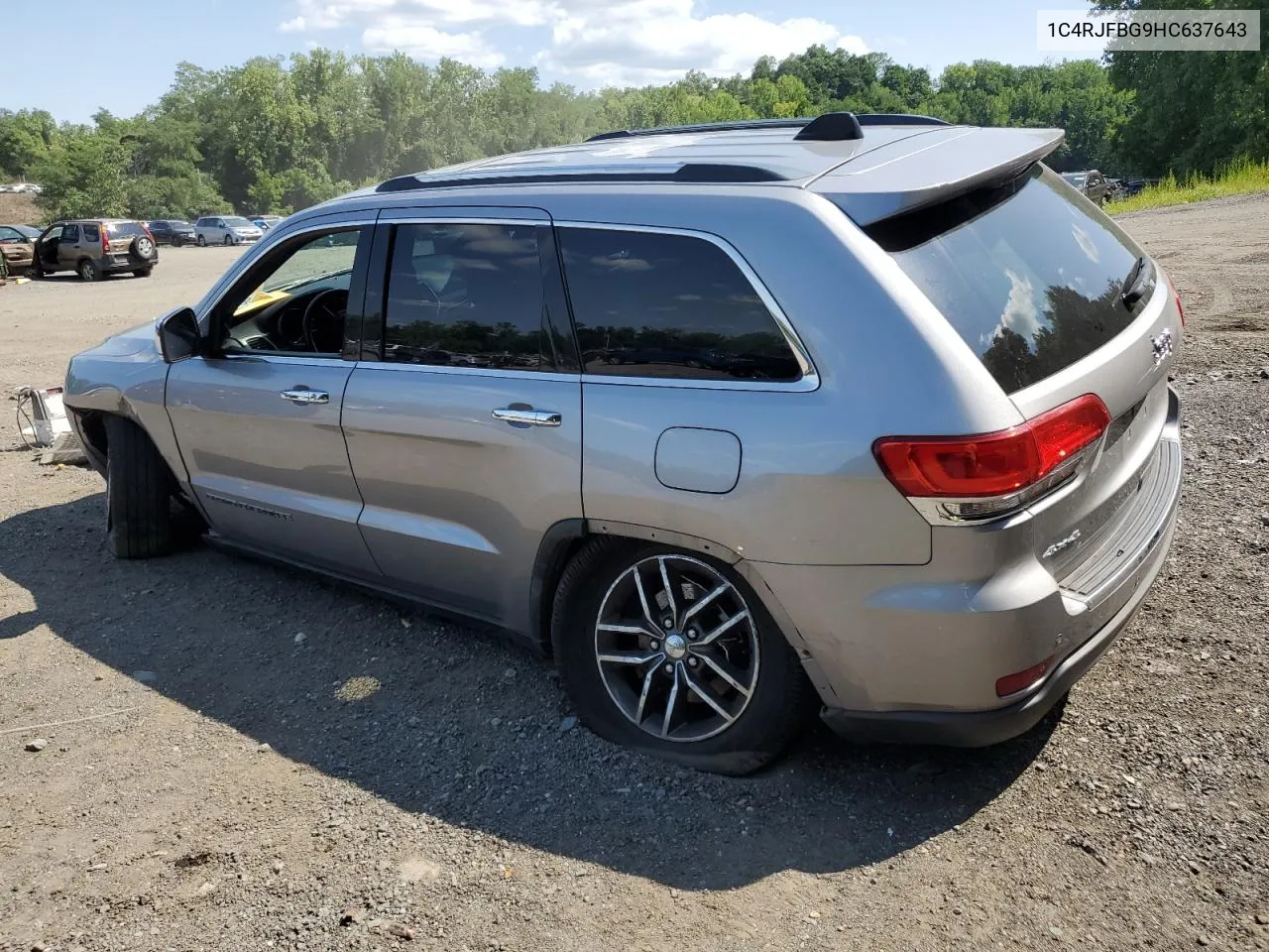 2017 Jeep Grand Cherokee Limited VIN: 1C4RJFBG9HC637643 Lot: 64683814