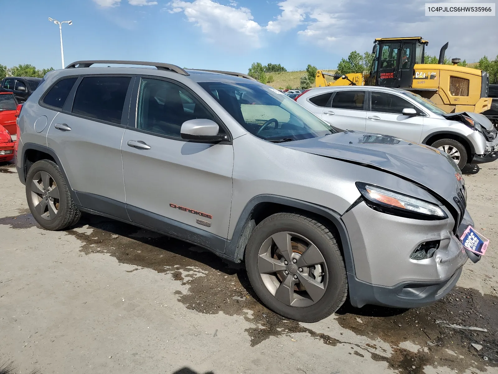 1C4PJLCS6HW535966 2017 Jeep Cherokee Latitude