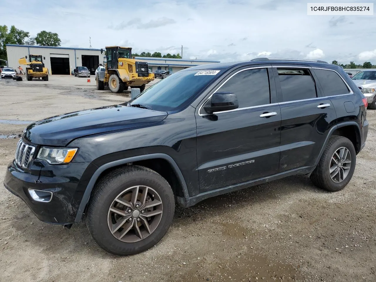 2017 Jeep Grand Cherokee Limited VIN: 1C4RJFBG8HC835274 Lot: 64718504