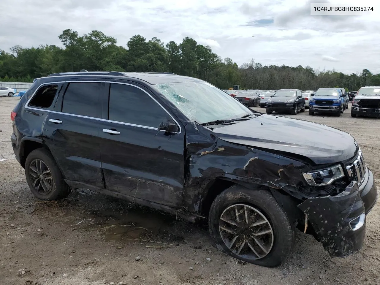 2017 Jeep Grand Cherokee Limited VIN: 1C4RJFBG8HC835274 Lot: 64718504