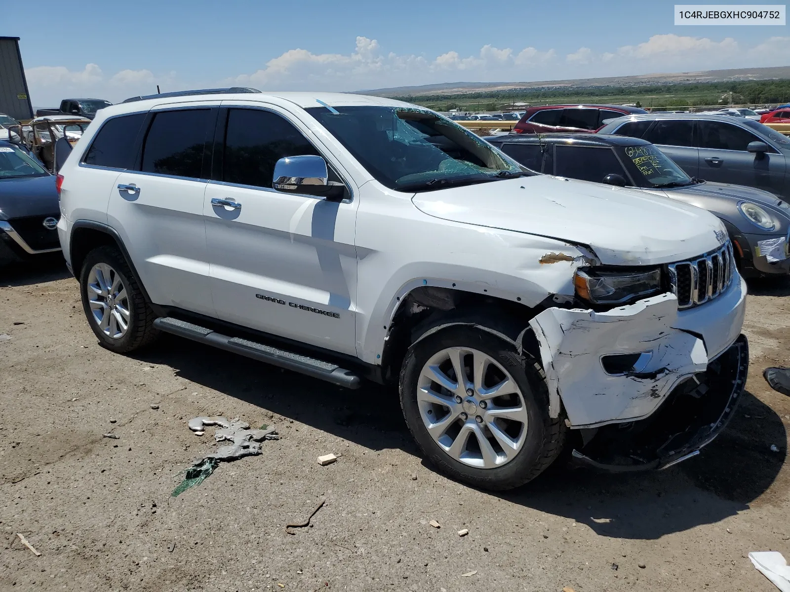 2017 Jeep Grand Cherokee Limited VIN: 1C4RJEBGXHC904752 Lot: 64979724