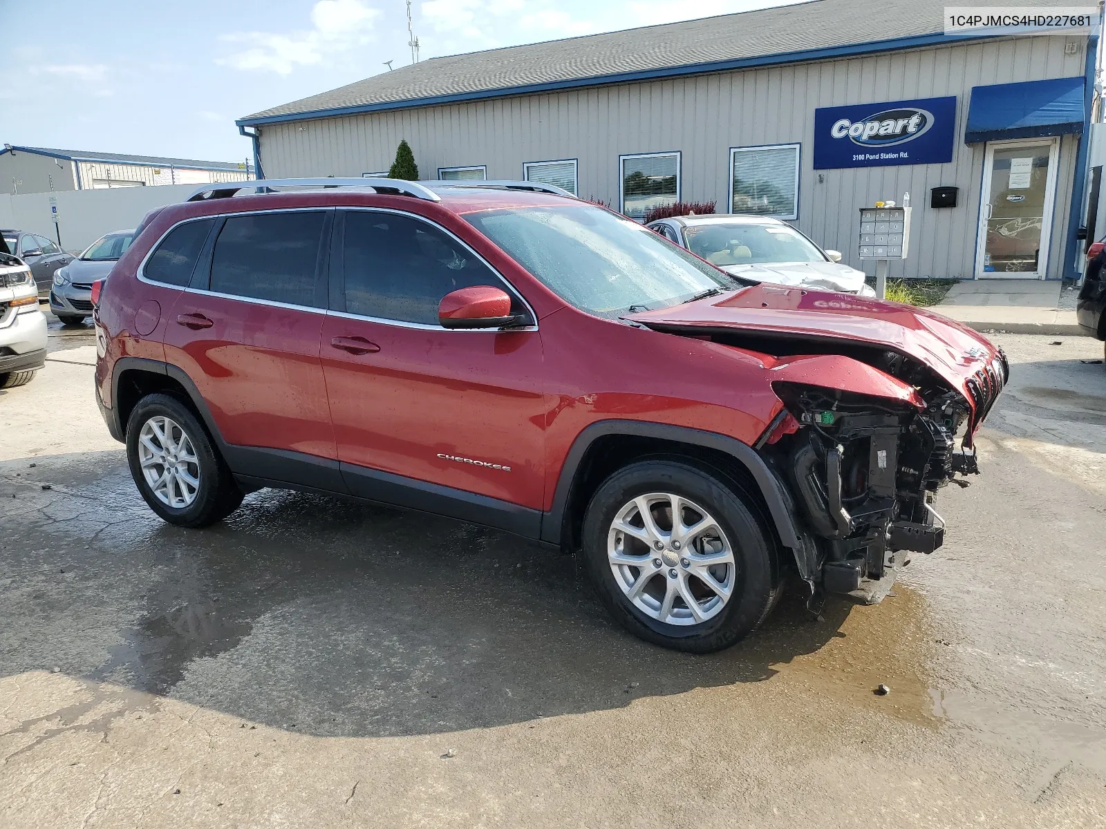 2017 Jeep Cherokee Latitude VIN: 1C4PJMCS4HD227681 Lot: 65198694