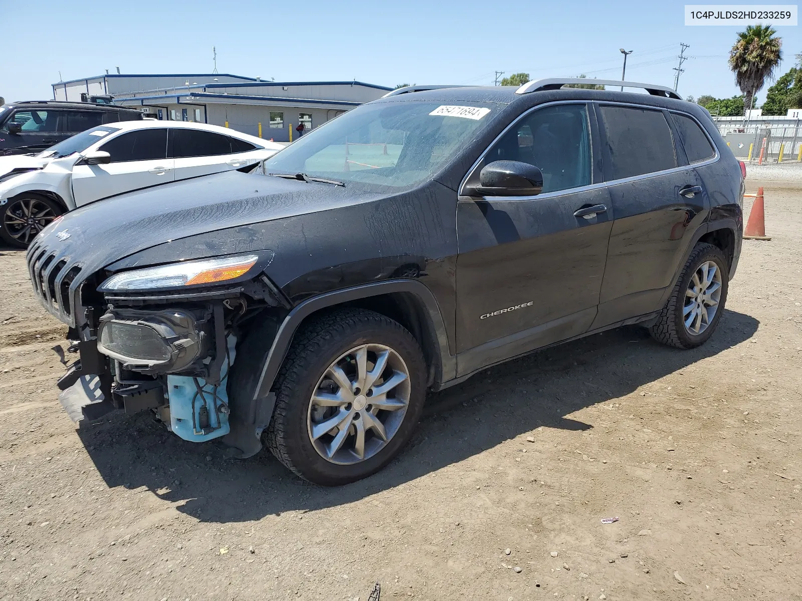 1C4PJLDS2HD233259 2017 Jeep Cherokee Limited