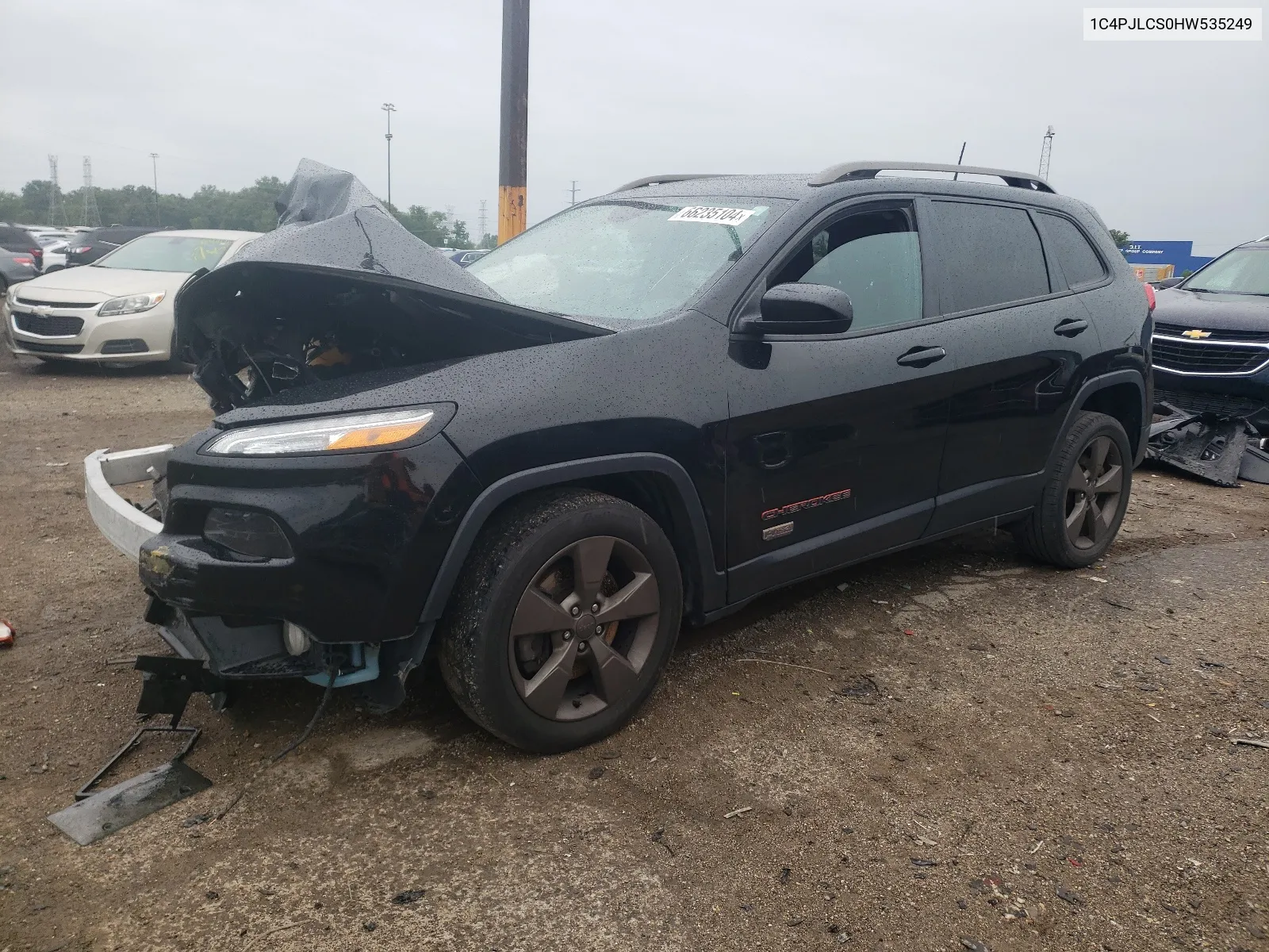 1C4PJLCS0HW535249 2017 Jeep Cherokee Latitude