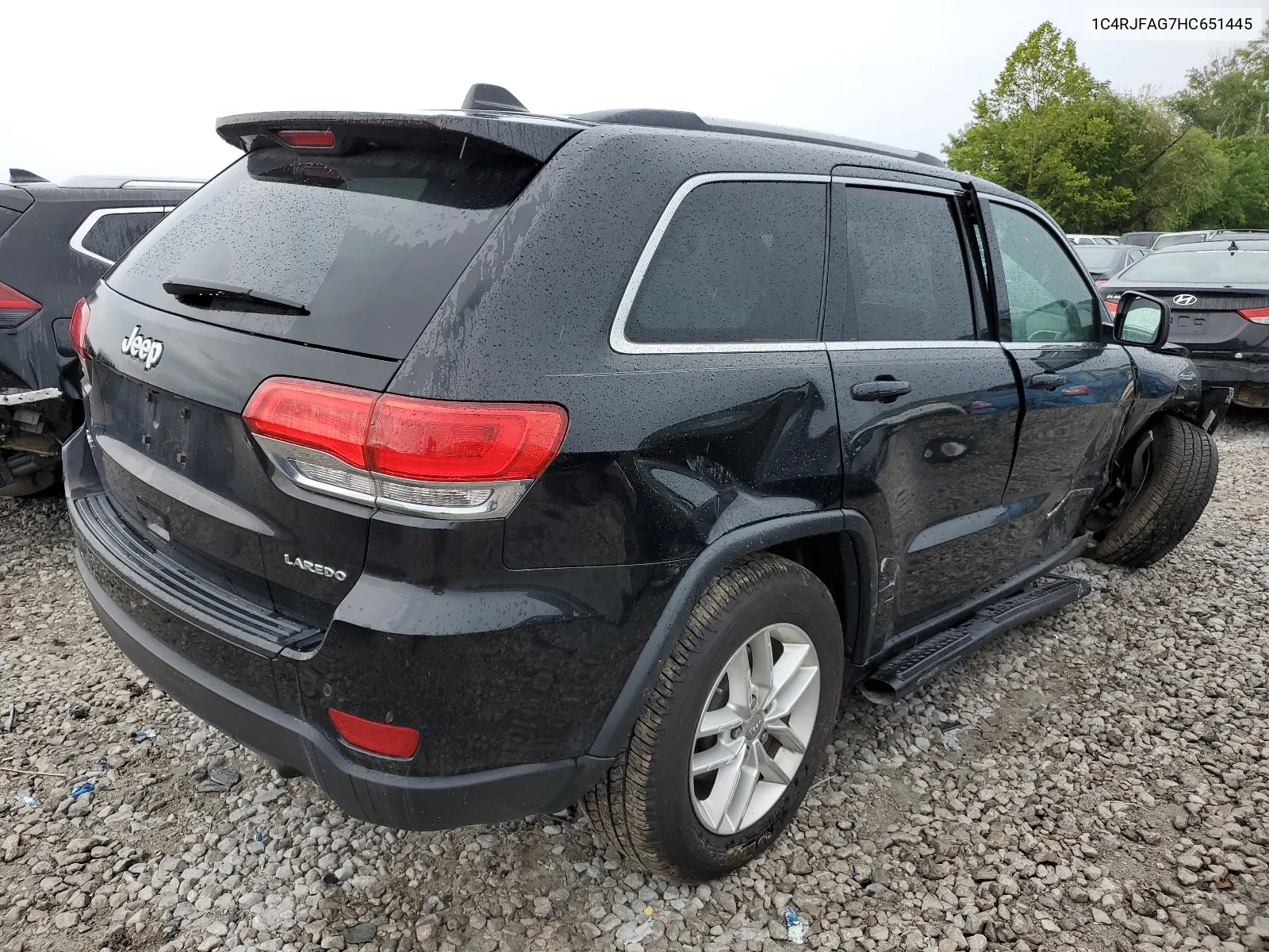 2017 Jeep Grand Cherokee Laredo VIN: 1C4RJFAG7HC651445 Lot: 66376404