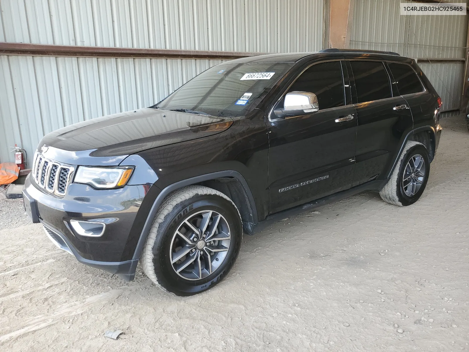 2017 Jeep Grand Cherokee Limited VIN: 1C4RJEBG2HC925465 Lot: 66672564