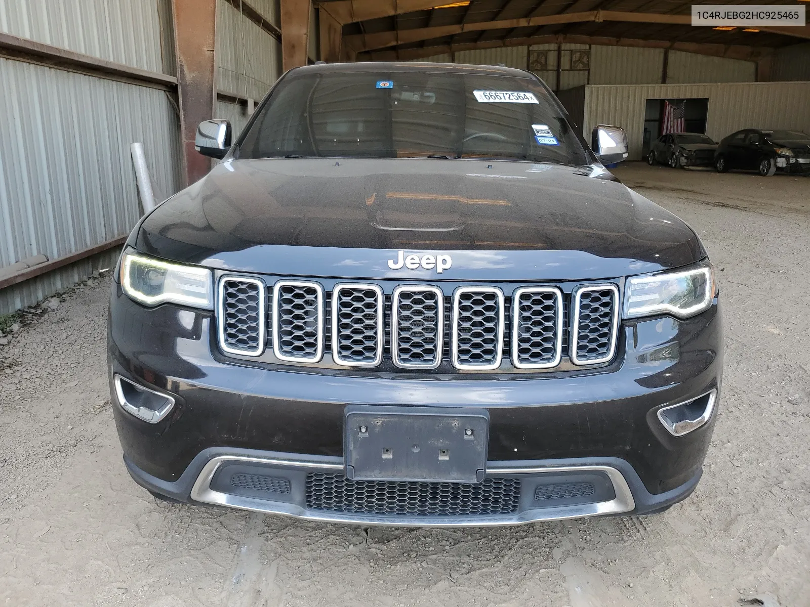 2017 Jeep Grand Cherokee Limited VIN: 1C4RJEBG2HC925465 Lot: 66672564