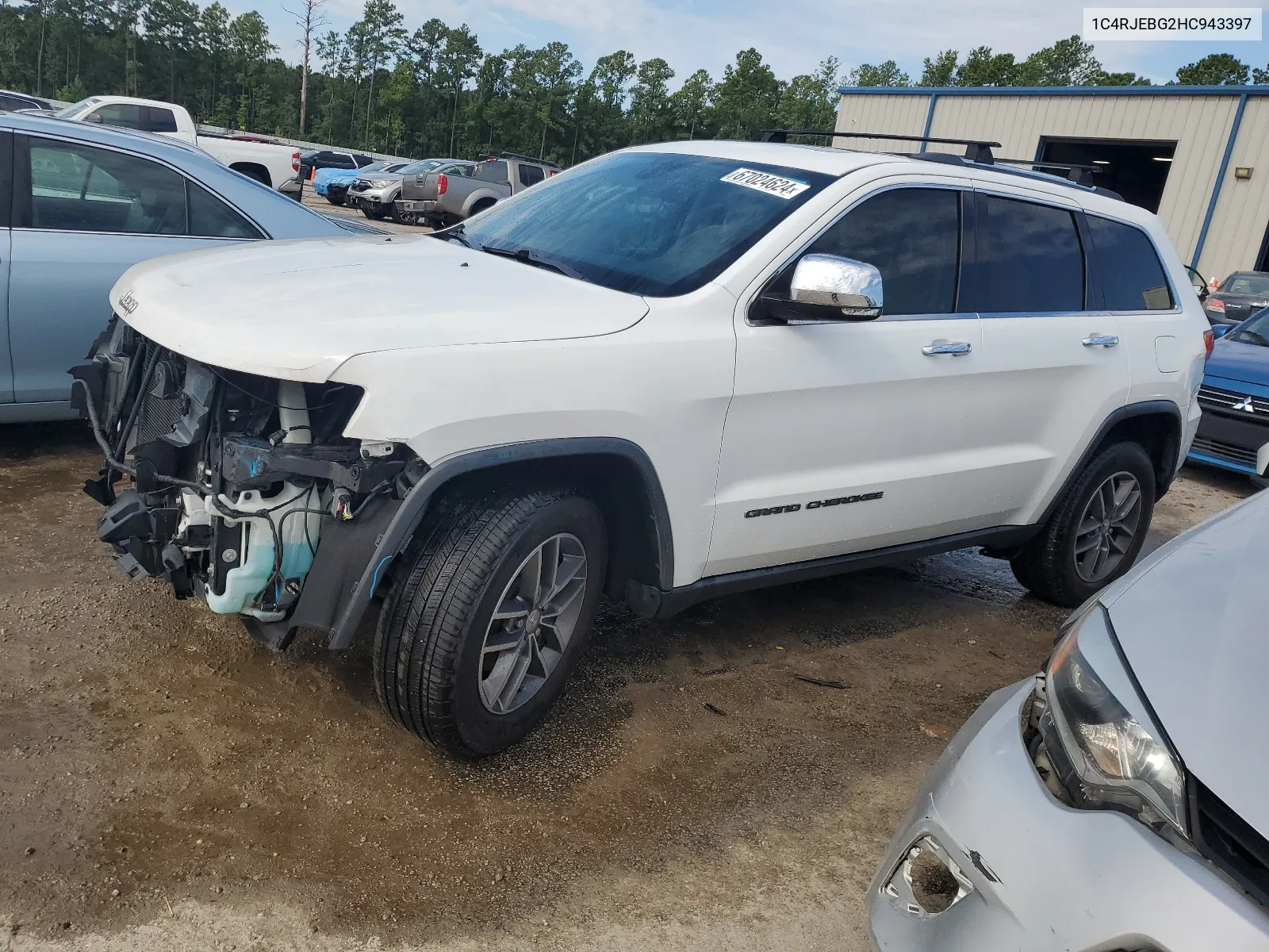 2017 Jeep Grand Cherokee Limited VIN: 1C4RJEBG2HC943397 Lot: 67024624