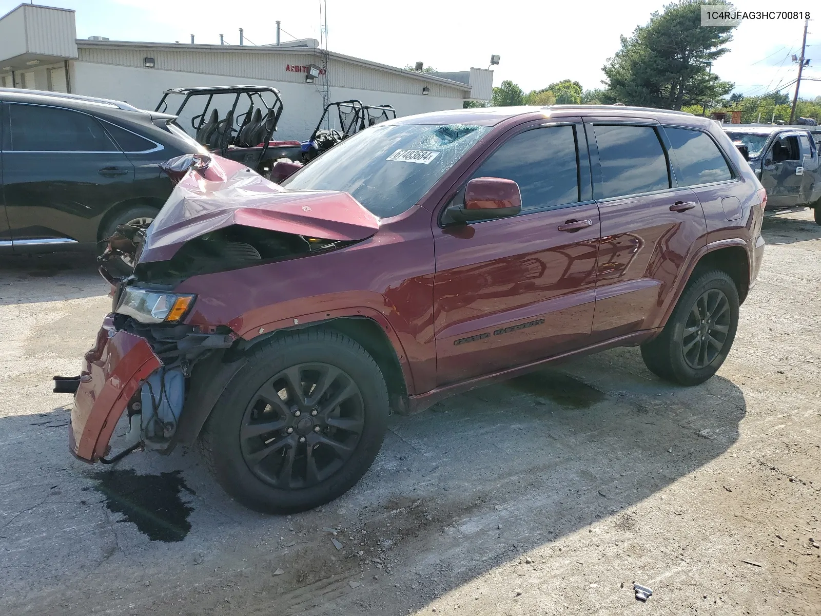 2017 Jeep Grand Cherokee Laredo VIN: 1C4RJFAG3HC700818 Lot: 67483684