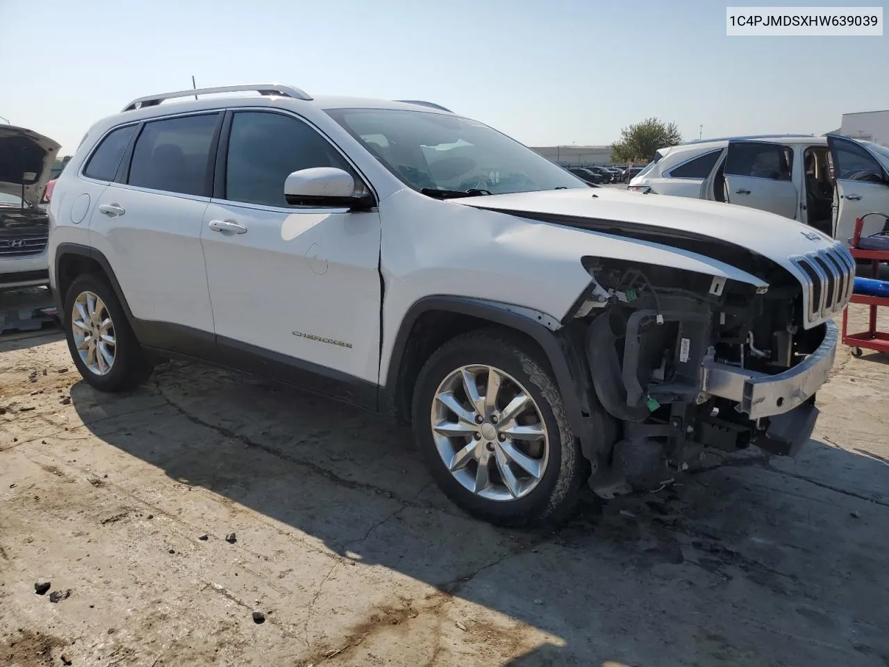 1C4PJMDSXHW639039 2017 Jeep Cherokee Limited