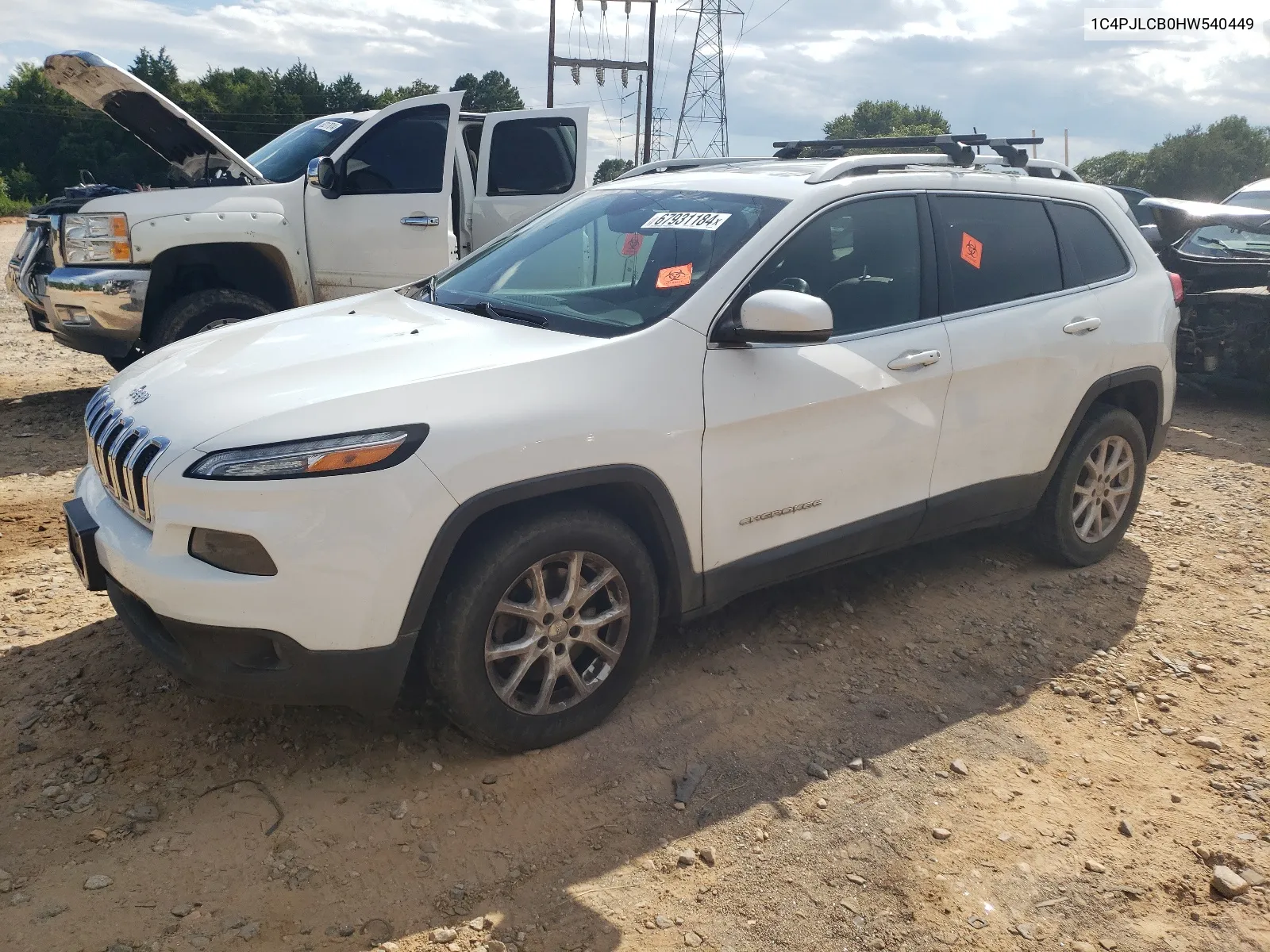 2017 Jeep Cherokee Latitude VIN: 1C4PJLCB0HW540449 Lot: 67931184