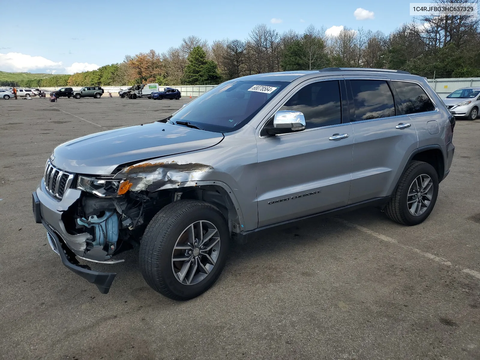 2017 Jeep Grand Cherokee Limited VIN: 1C4RJFBG3HC637329 Lot: 68078564