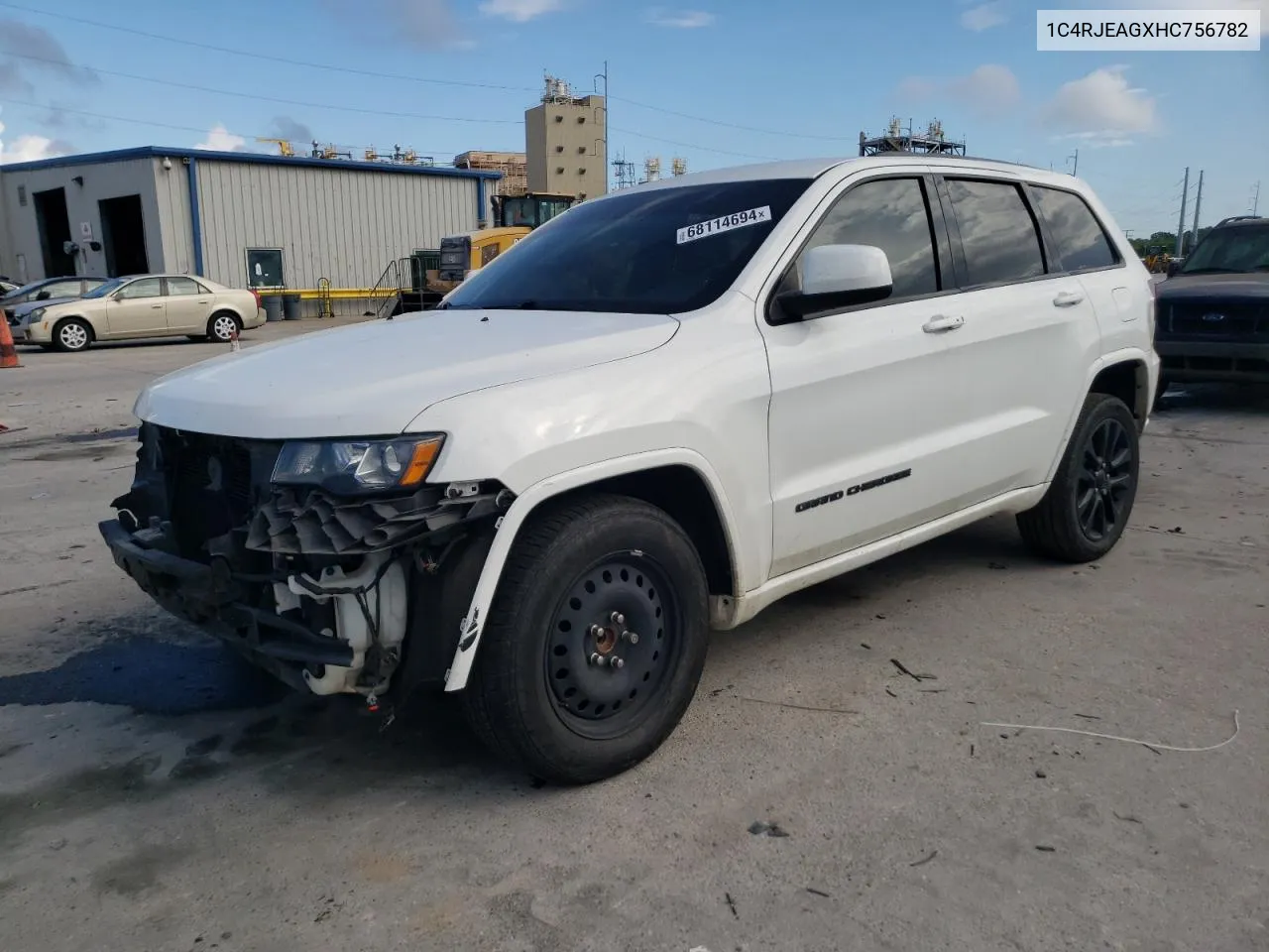 1C4RJEAGXHC756782 2017 Jeep Grand Cherokee Laredo