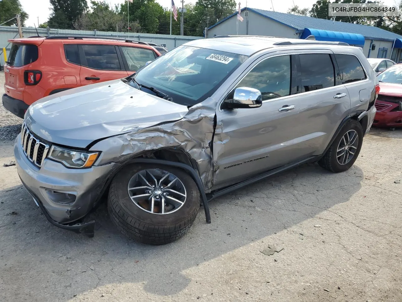 2017 Jeep Grand Cherokee Limited VIN: 1C4RJFBG4HC864349 Lot: 68463294