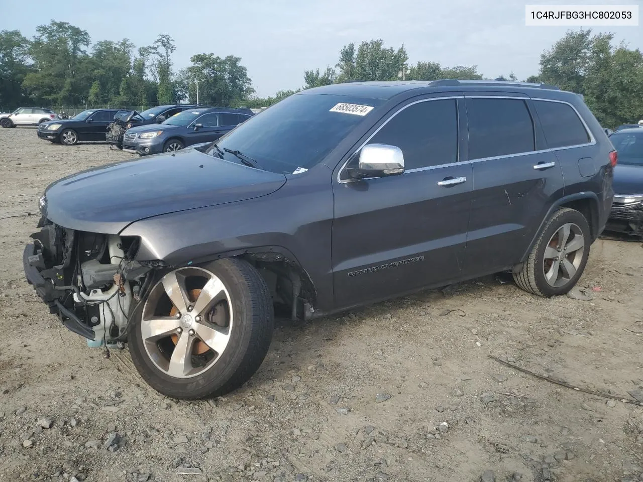 2017 Jeep Grand Cherokee Limited VIN: 1C4RJFBG3HC802053 Lot: 68503574