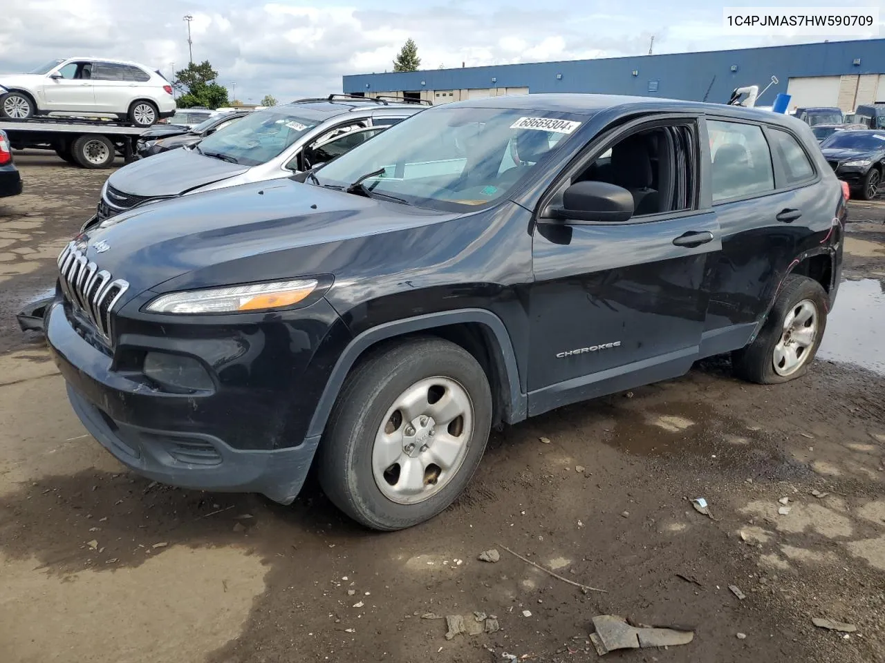 1C4PJMAS7HW590709 2017 Jeep Cherokee Sport