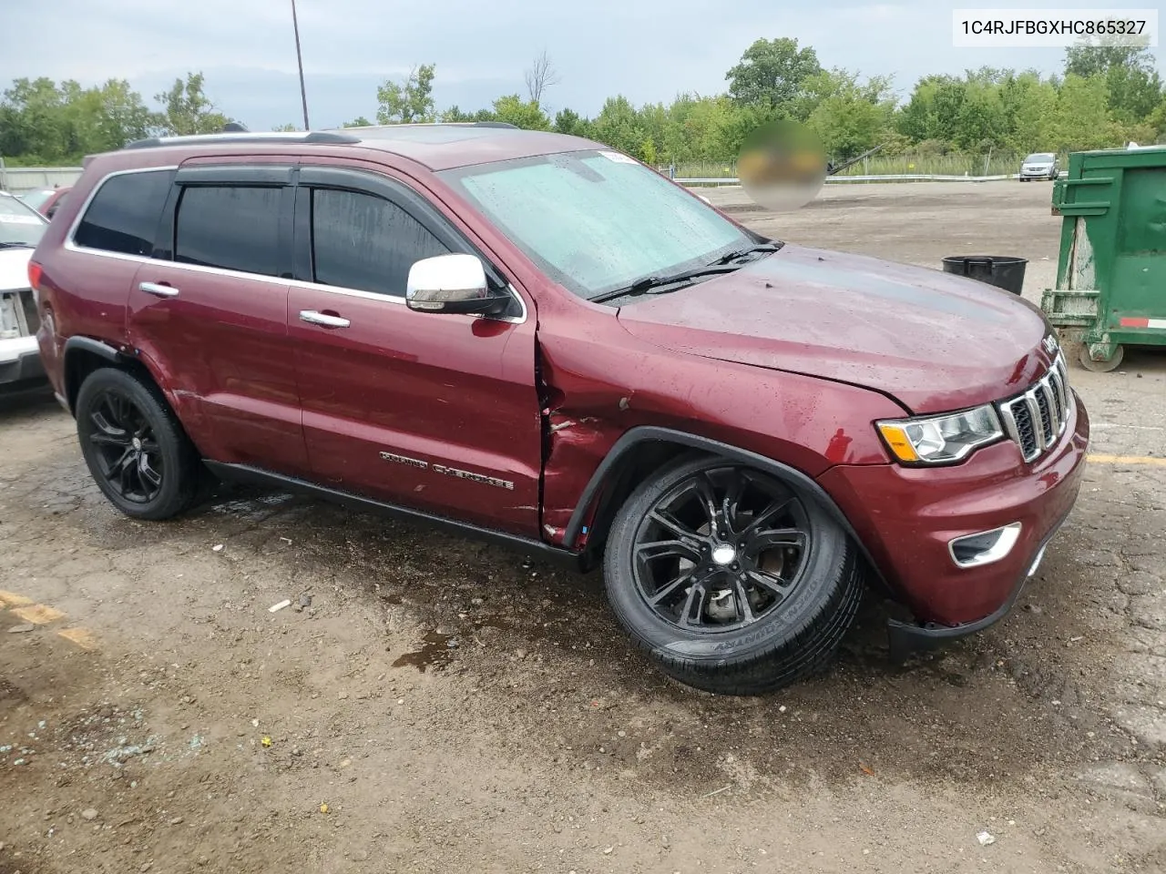 1C4RJFBGXHC865327 2017 Jeep Grand Cherokee Limited