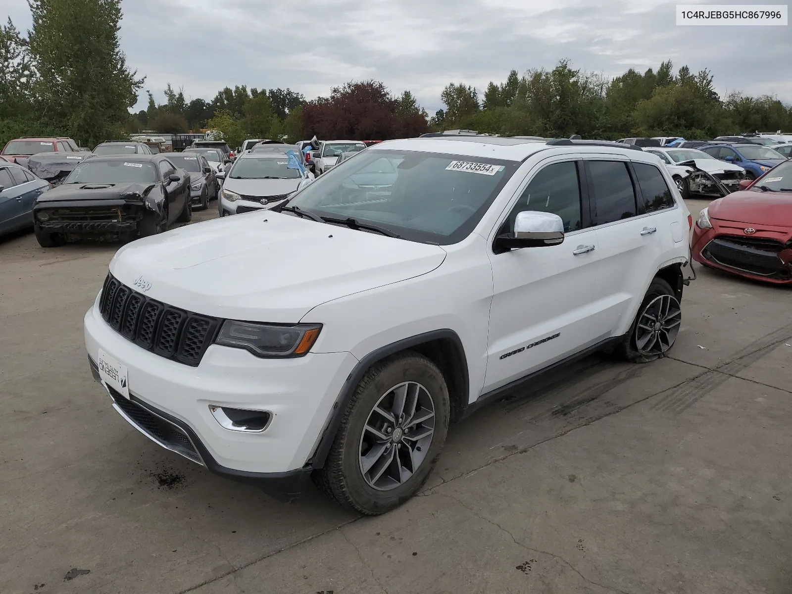 2017 Jeep Grand Cherokee Limited VIN: 1C4RJEBG5HC867996 Lot: 68733554