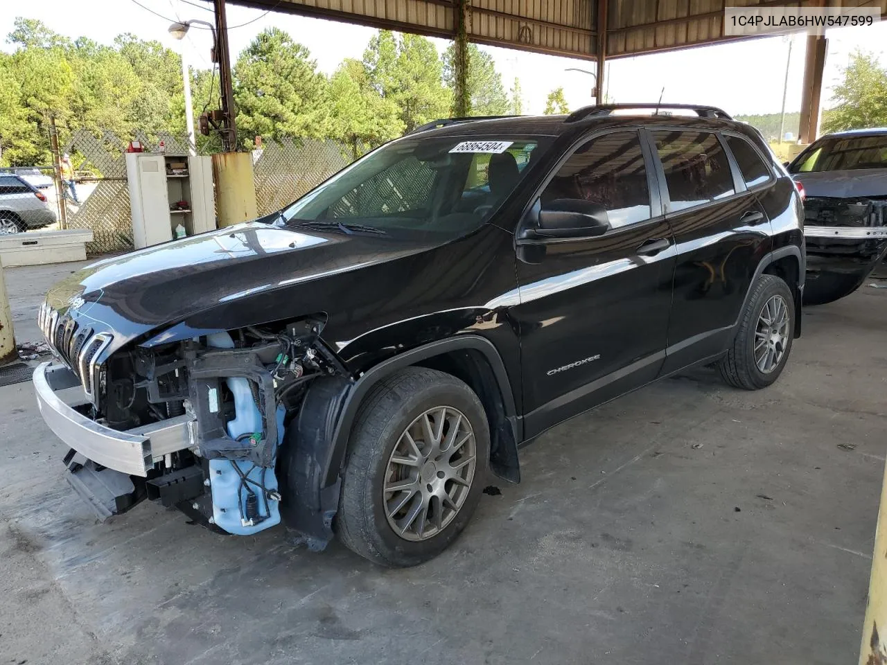 1C4PJLAB6HW547599 2017 Jeep Cherokee Sport