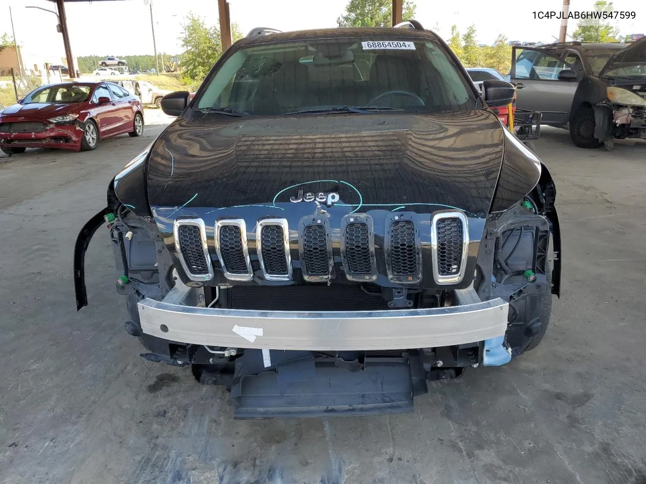 2017 Jeep Cherokee Sport VIN: 1C4PJLAB6HW547599 Lot: 68864504