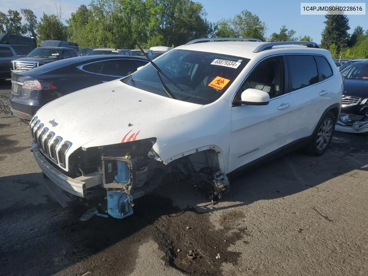 1C4PJMDS0HD228616 2017 Jeep Cherokee Limited