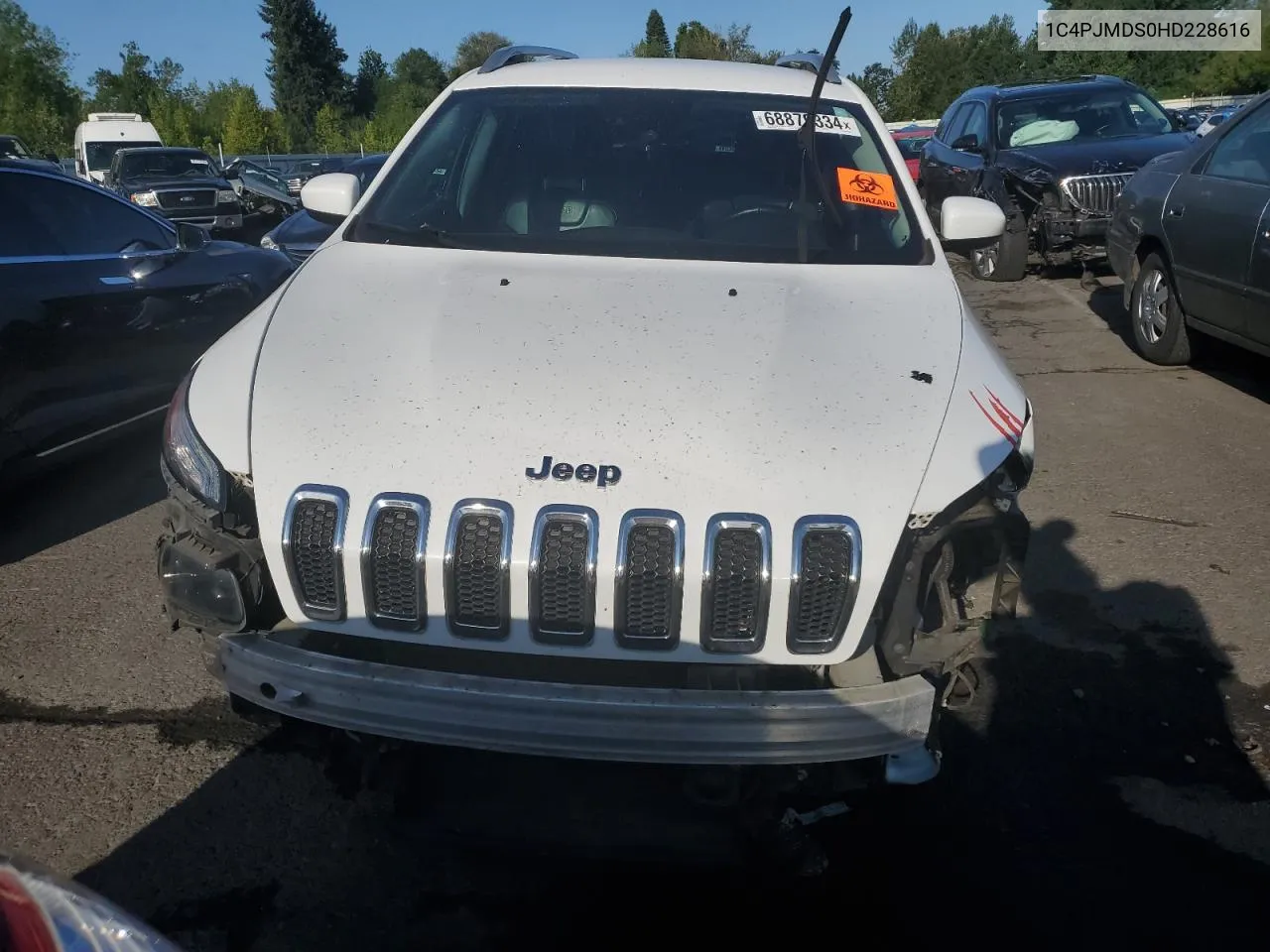 1C4PJMDS0HD228616 2017 Jeep Cherokee Limited