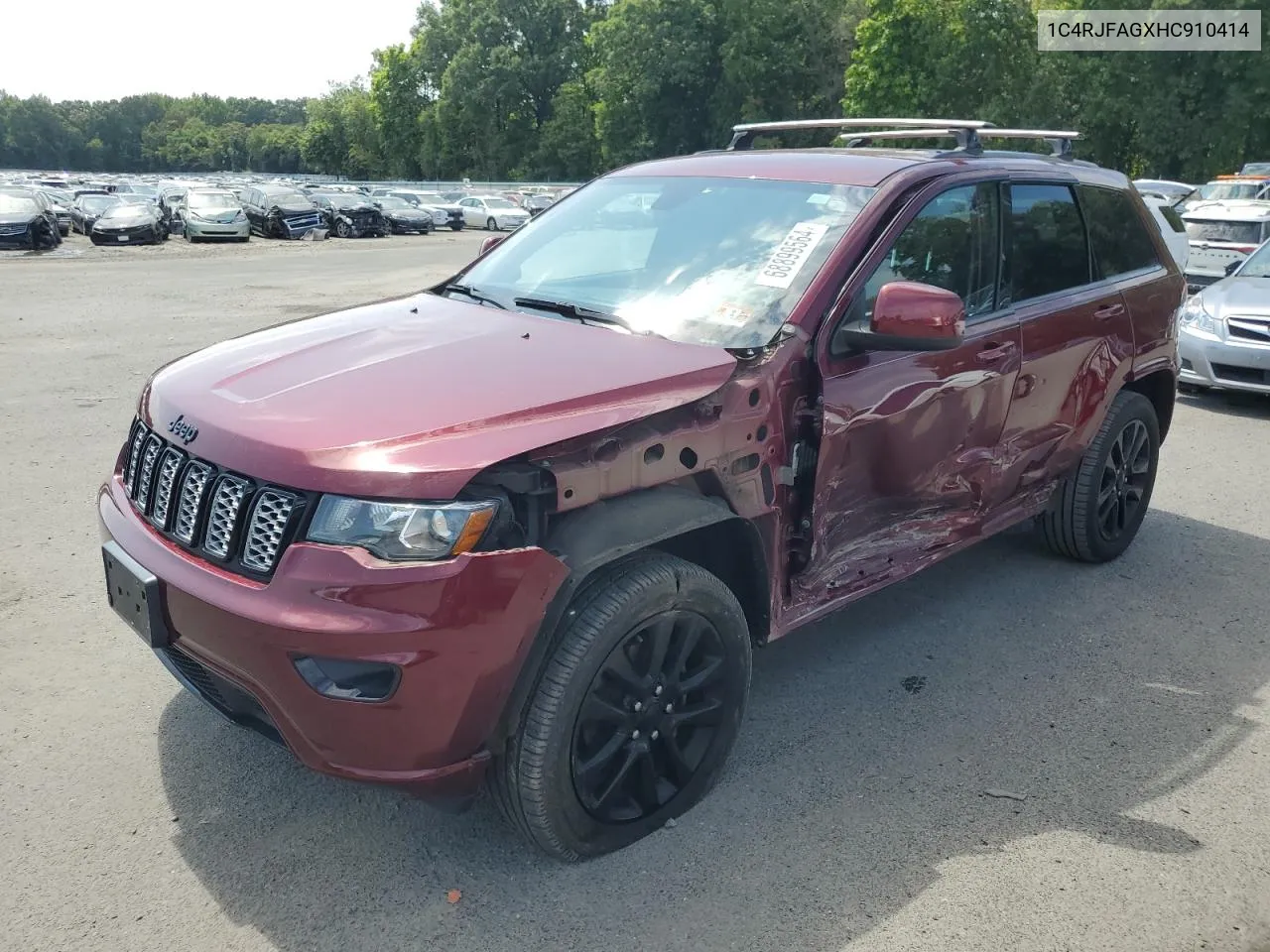 2017 Jeep Grand Cherokee Laredo VIN: 1C4RJFAGXHC910414 Lot: 68899564