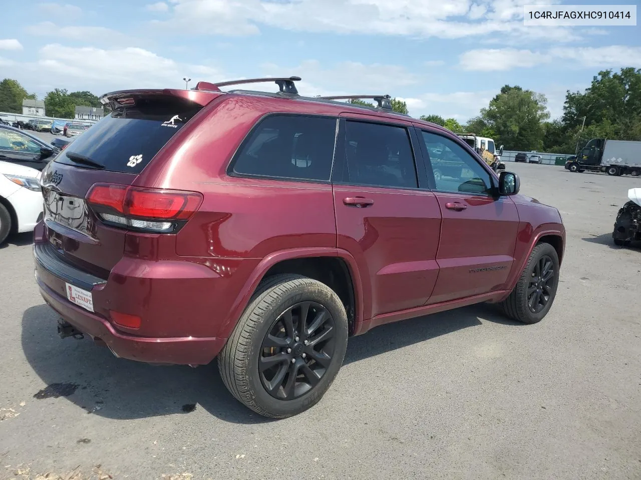 1C4RJFAGXHC910414 2017 Jeep Grand Cherokee Laredo