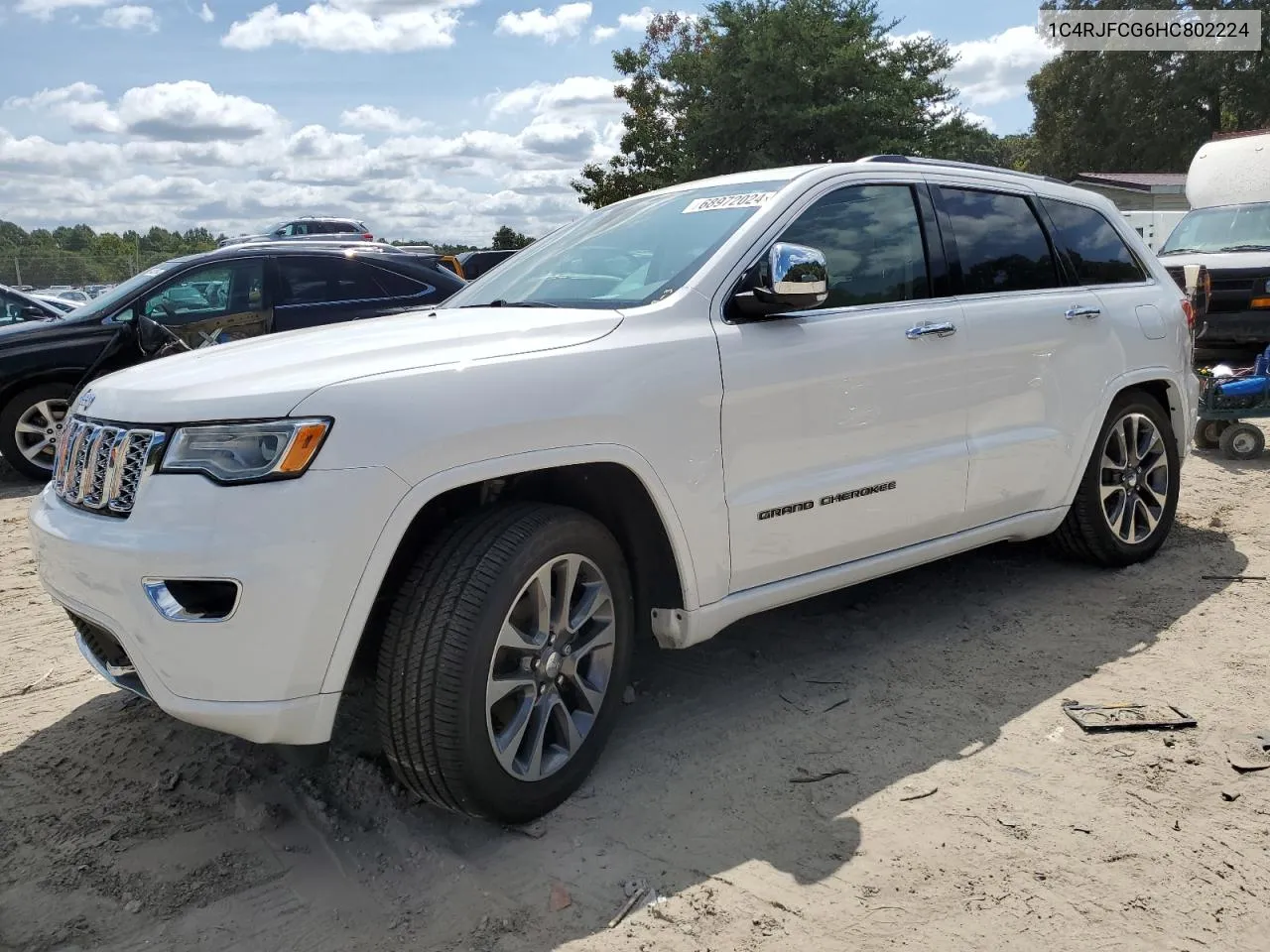 2017 Jeep Grand Cherokee Overland VIN: 1C4RJFCG6HC802224 Lot: 68972024