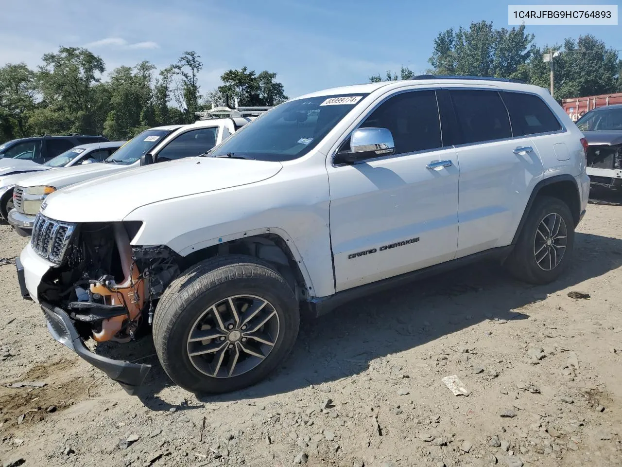 2017 Jeep Grand Cherokee Limited VIN: 1C4RJFBG9HC764893 Lot: 68999774