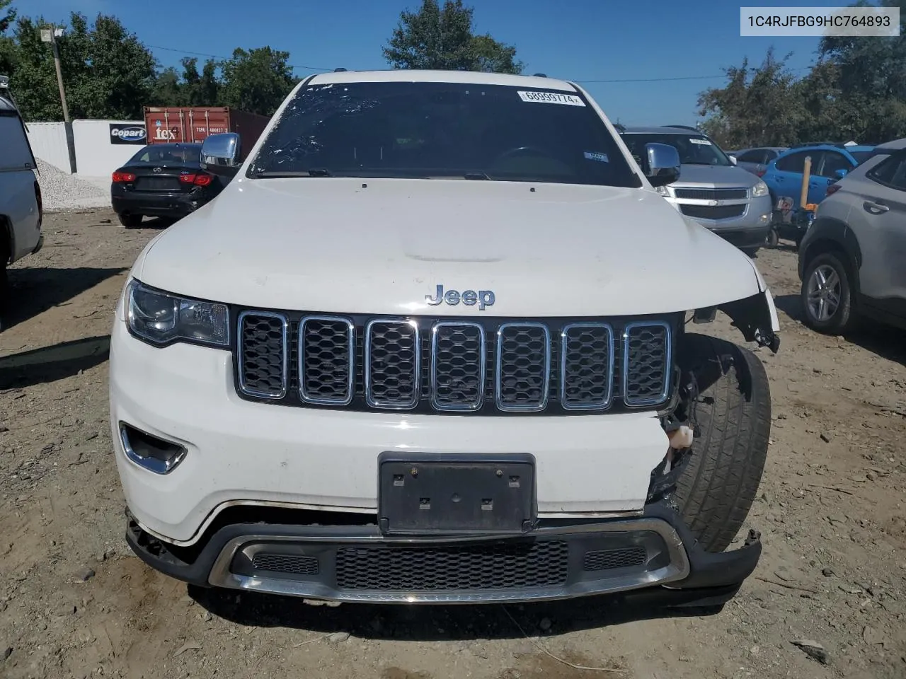 1C4RJFBG9HC764893 2017 Jeep Grand Cherokee Limited