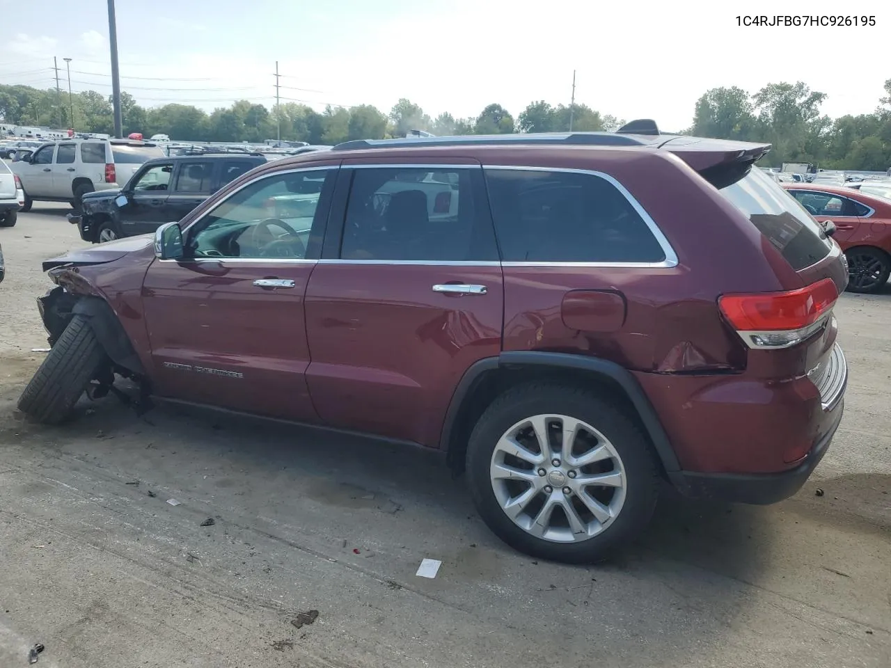 2017 Jeep Grand Cherokee Limited VIN: 1C4RJFBG7HC926195 Lot: 69020594