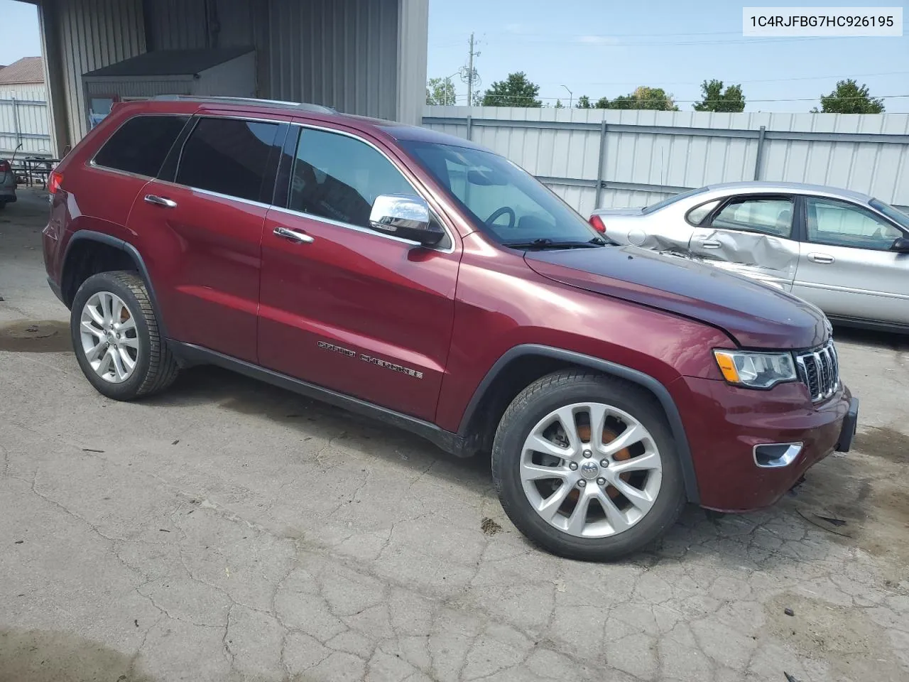 2017 Jeep Grand Cherokee Limited VIN: 1C4RJFBG7HC926195 Lot: 69020594