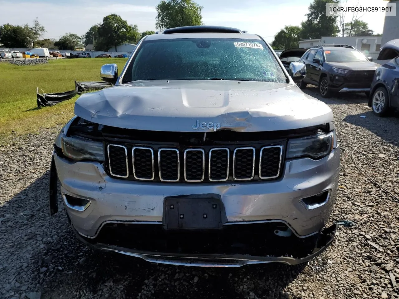 2017 Jeep Grand Cherokee Limited VIN: 1C4RJFBG3HC891901 Lot: 69071974