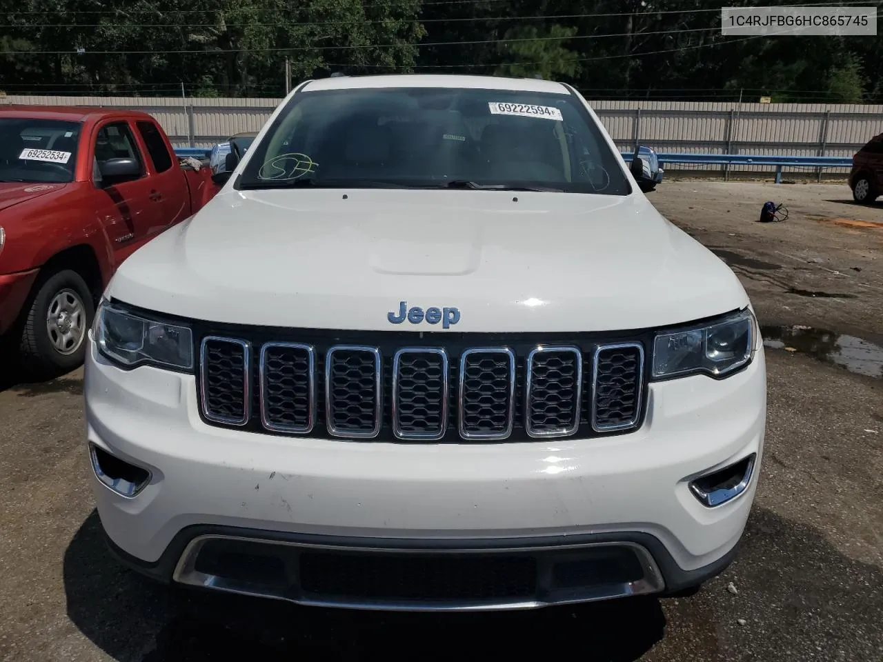 2017 Jeep Grand Cherokee Limited VIN: 1C4RJFBG6HC865745 Lot: 69111684