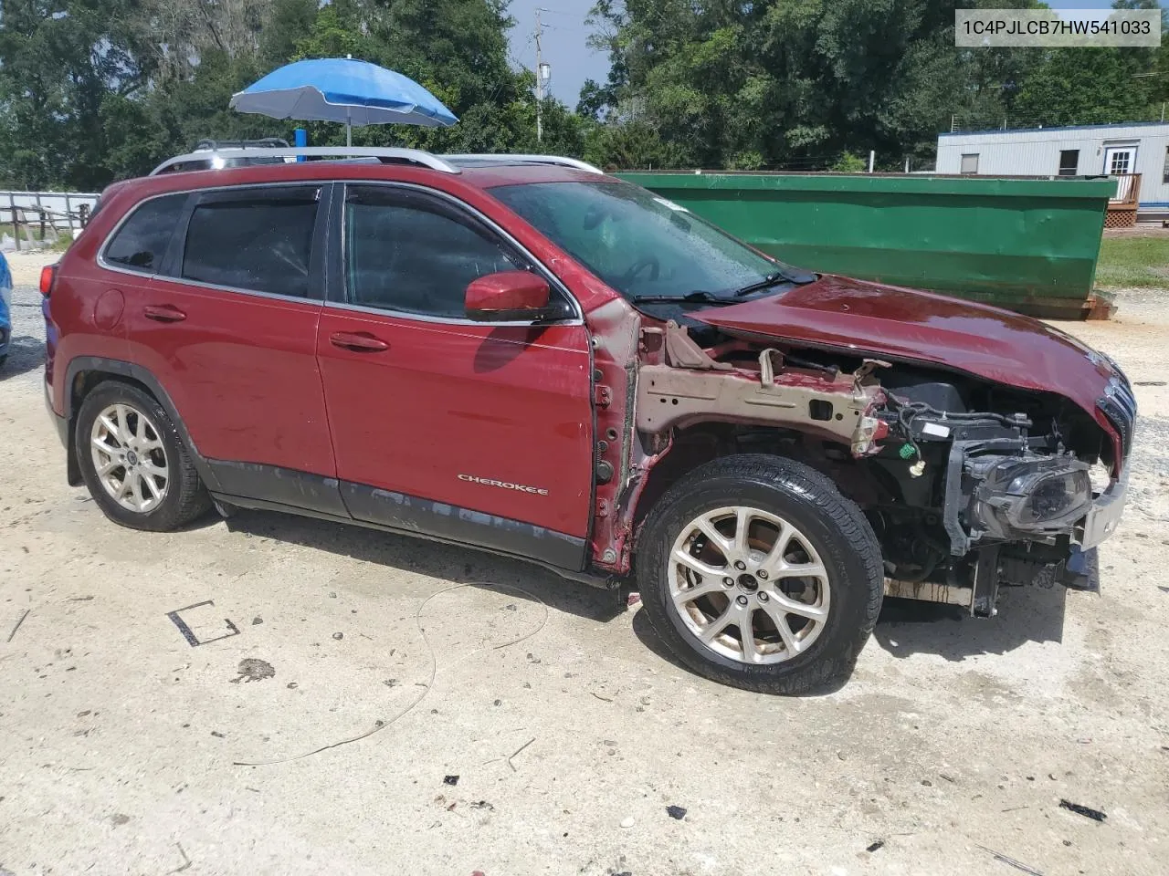 2017 Jeep Cherokee Latitude VIN: 1C4PJLCB7HW541033 Lot: 69578294