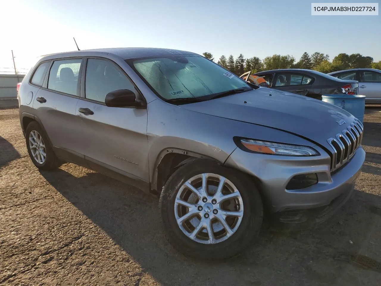 2017 Jeep Cherokee Sport VIN: 1C4PJMAB3HD227724 Lot: 69652834