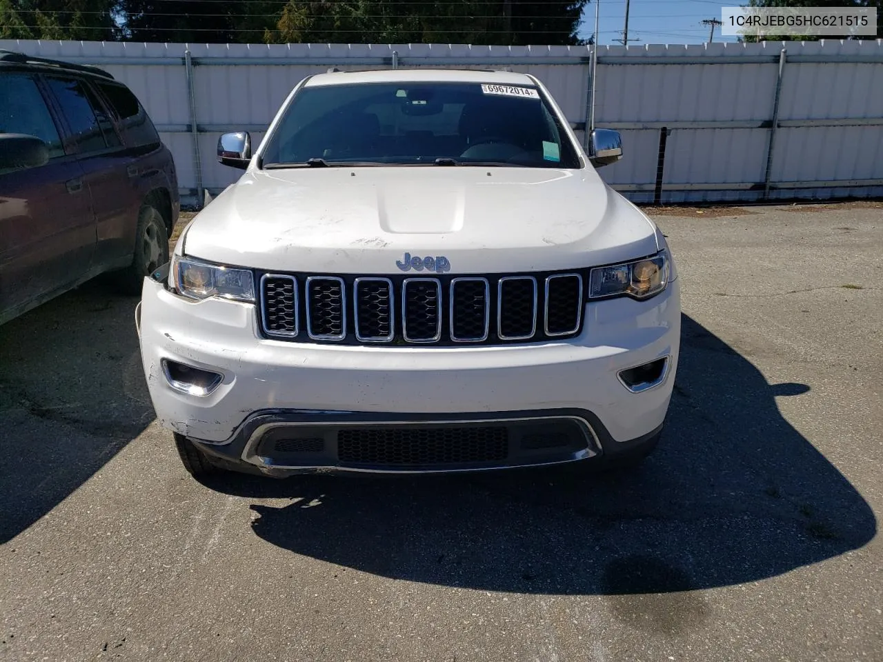 2017 Jeep Grand Cherokee Limited VIN: 1C4RJEBG5HC621515 Lot: 69672014