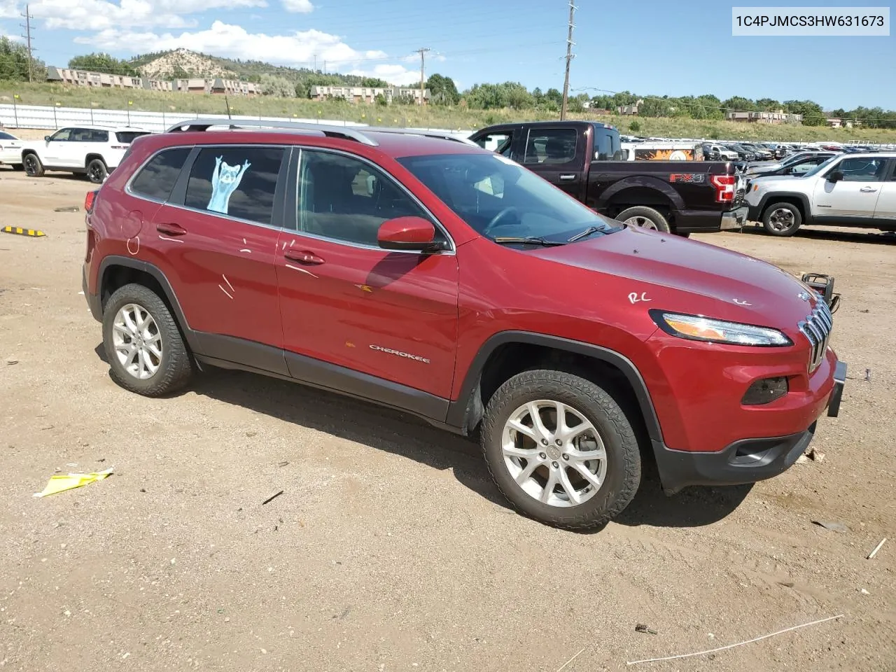 2017 Jeep Cherokee Latitude VIN: 1C4PJMCS3HW631673 Lot: 69720054