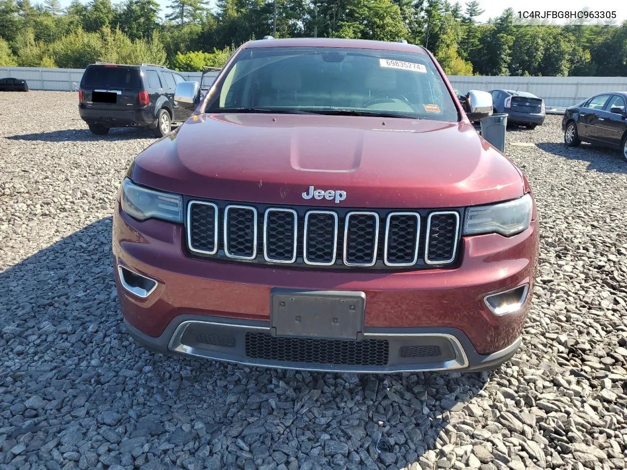 2017 Jeep Grand Cherokee Limited VIN: 1C4RJFBG8HC963305 Lot: 69835274