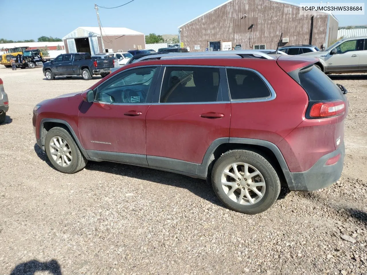 1C4PJMCS3HW538684 2017 Jeep Cherokee Latitude