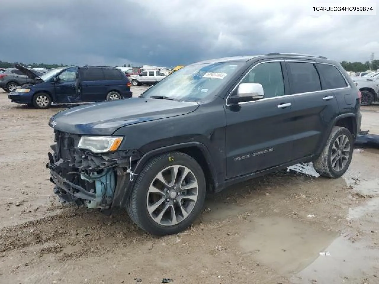 2017 Jeep Grand Cherokee Overland VIN: 1C4RJECG4HC959874 Lot: 69937404