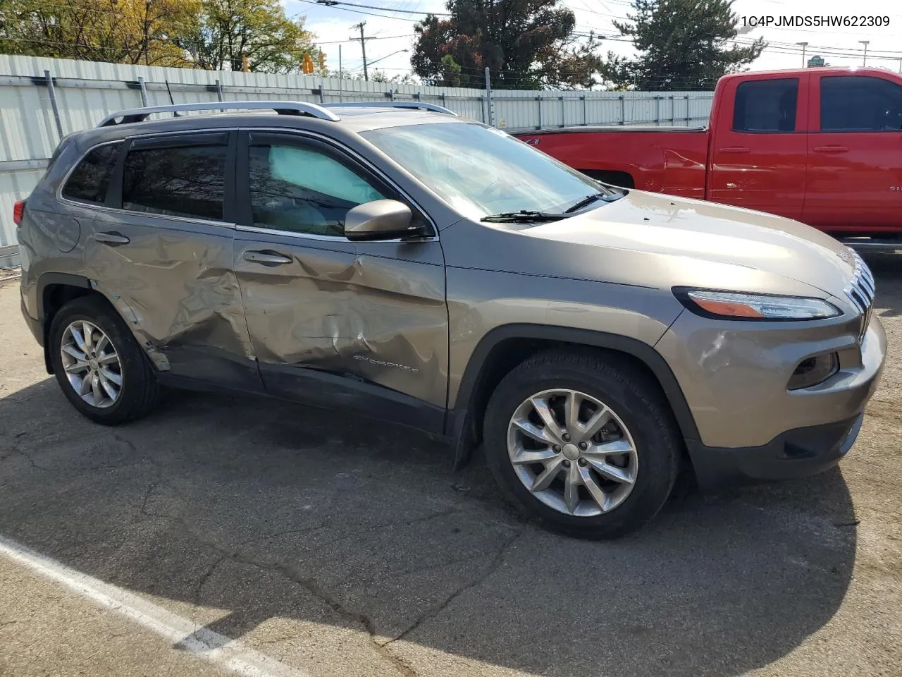 2017 Jeep Cherokee Limited VIN: 1C4PJMDS5HW622309 Lot: 70037934