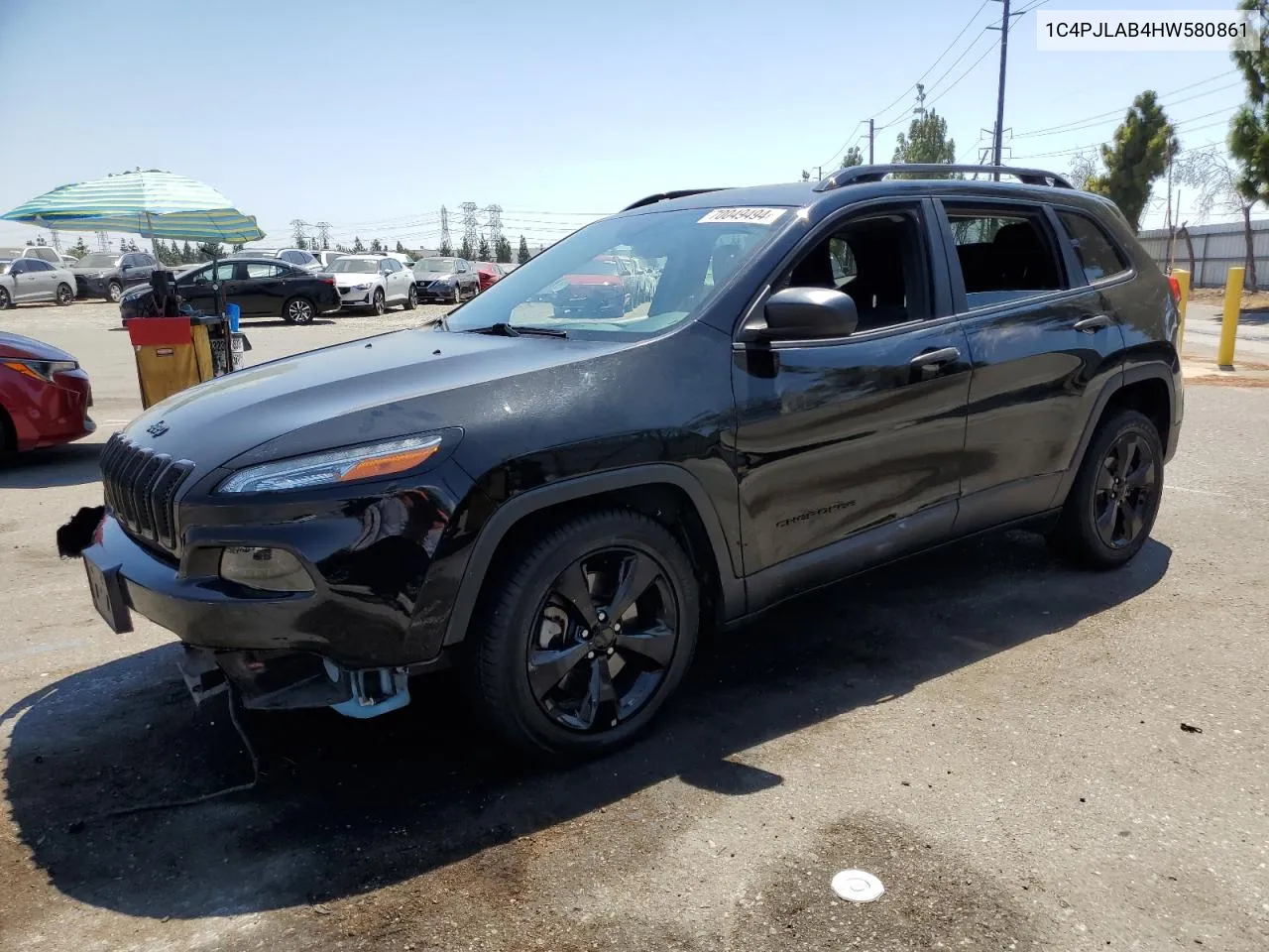 2017 Jeep Cherokee Sport VIN: 1C4PJLAB4HW580861 Lot: 70049494