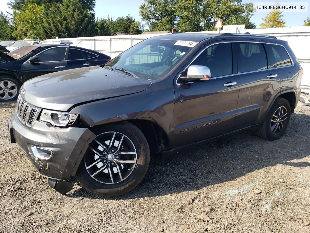 2017 Jeep Grand Cherokee Limited VIN: 1C4RJFBG6HC914135 Lot: 70094464