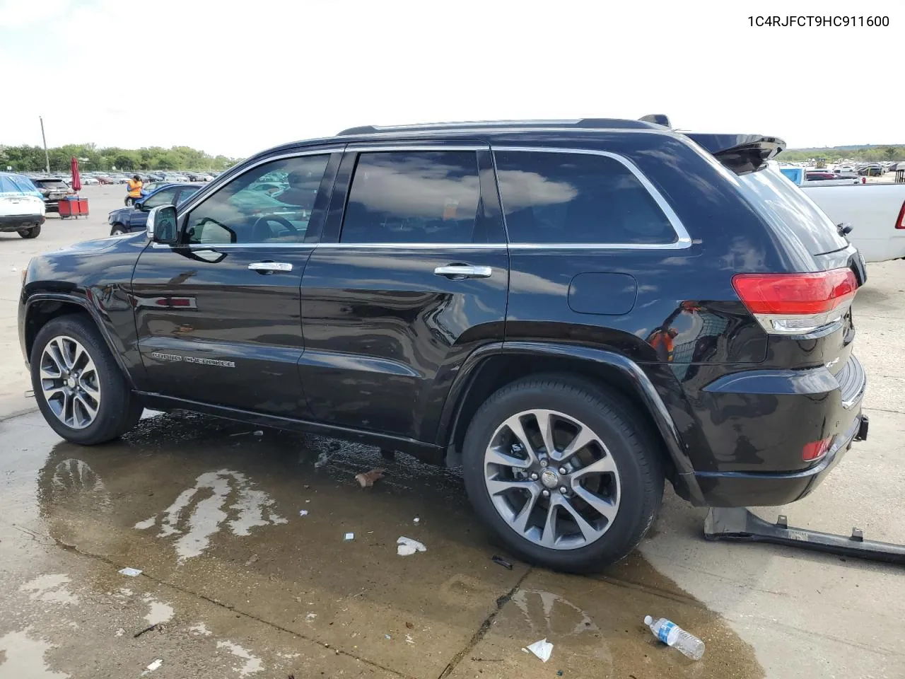 2017 Jeep Grand Cherokee Overland VIN: 1C4RJFCT9HC911600 Lot: 70098134