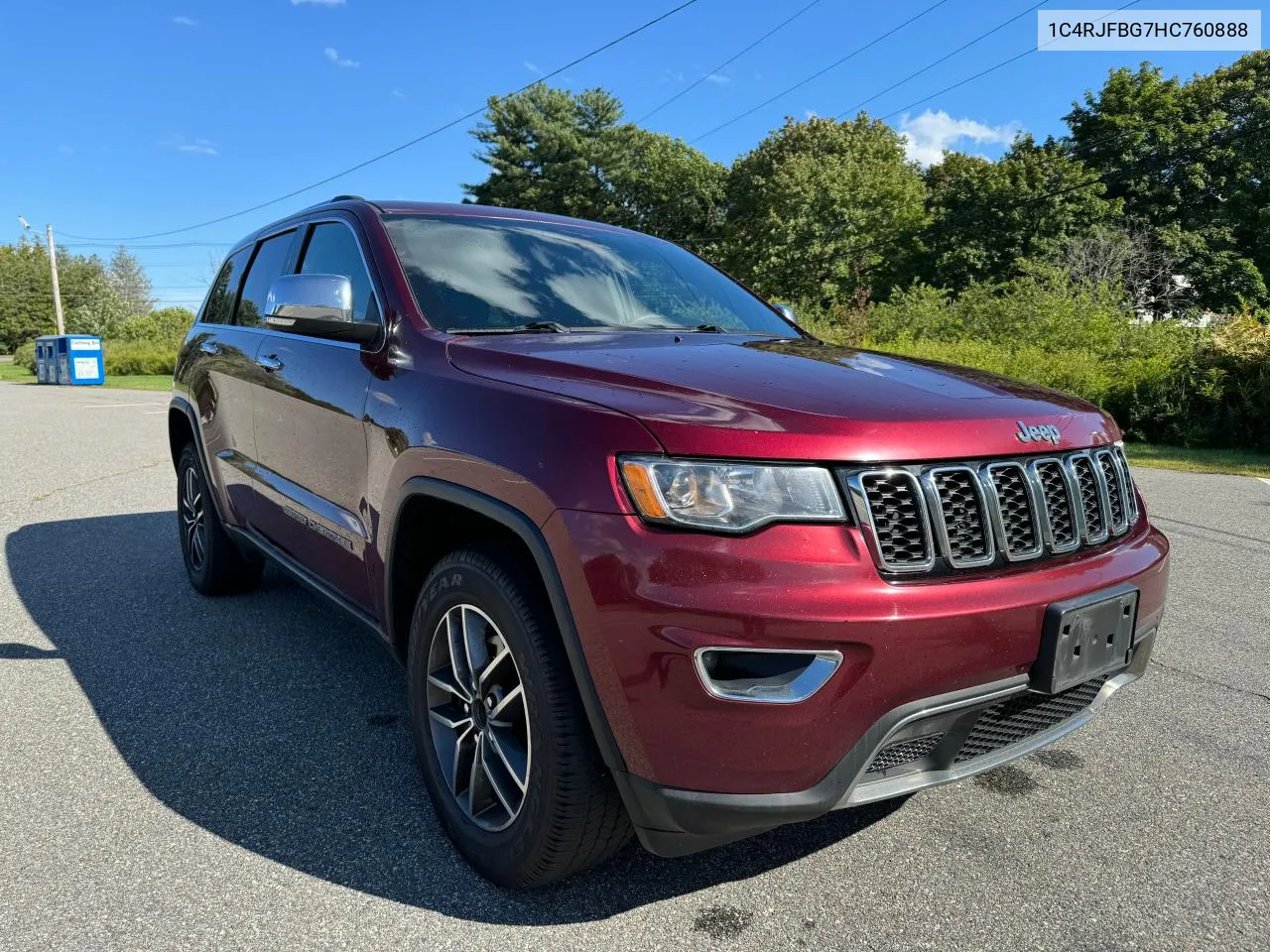 1C4RJFBG7HC760888 2017 Jeep Grand Cherokee Limited